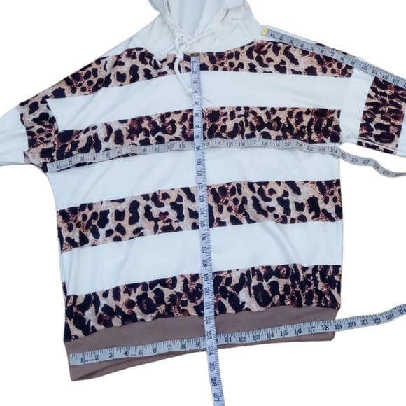 Sheilay animal print hoodie sz L - Picture 9 of 10